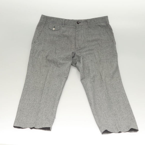 LOUIS VUITTON Bottoms Pants Cotton Gray LV Auth am8342