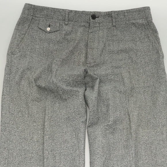 LOUIS VUITTON Bottoms Pants Cotton Gray LV Auth am8342
