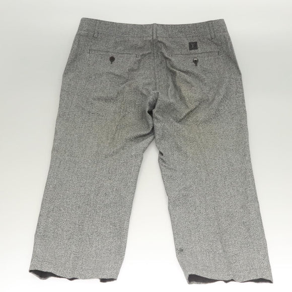 LOUIS VUITTON Bottoms Pants Cotton Gray LV Auth am8342