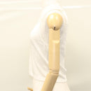 CHANEL Gebreide Stoffen Tanktop polyester Wit CC Auth am8343-4