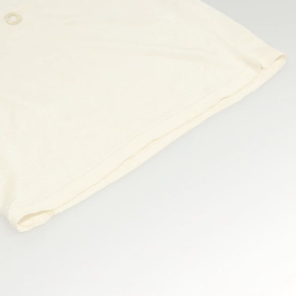 CHANEL Knitted Fabrics Tank top polyester White CC Auth am8343