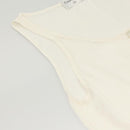 CHANEL Knitted Fabrics Tank top polyester White CC Auth am8343-8