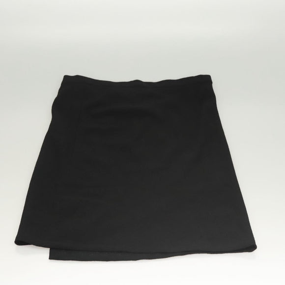 CHANEL Skirt Wool Black CC Auth am8344