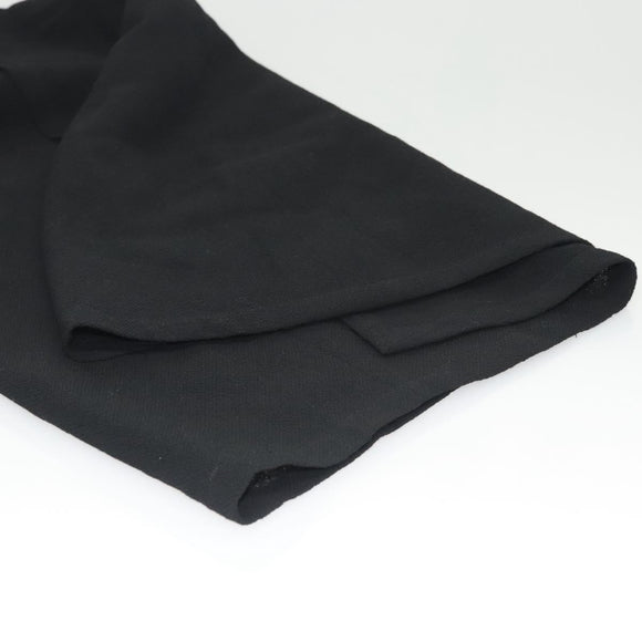 CHANEL Skirt Wool Black CC Auth am8344