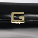 GUCCI Hand Bag Leather Navy Gold 000 1448 1269 Auth am8346-9
