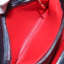 GUCCI Hand Bag Leather Navy Gold 000 1448 1269 Auth am8346-21