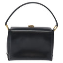 GUCCI Hand Bag Leather Navy Gold 000 1448 1269 Auth am8346-2