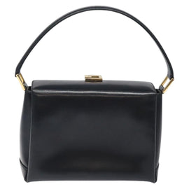 GUCCI Hand Bag Leather Navy Gold 000 1448 1269 Auth am8346 - 0