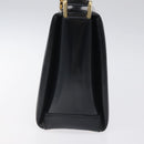 GUCCI Hand Bag Leather Navy Gold 000 1448 1269 Auth am8346-4