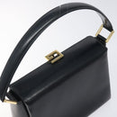 GUCCI Hand Bag Leather Navy Gold 000 1448 1269 Auth am8346-6