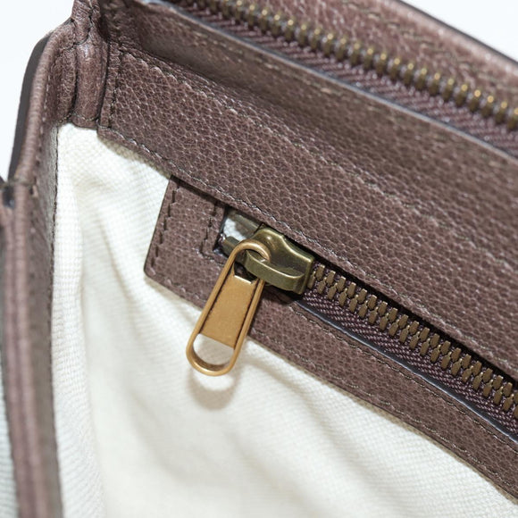 GUCCI GG Supreme Web Sherry Line Shoulder Bag PVC Beige Gold 523354 Auth am8347A