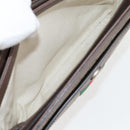 GUCCI GG Supreme Web Sherry Line Shoulder Bag PVC Beige Gold 523354 Auth am8347A-26