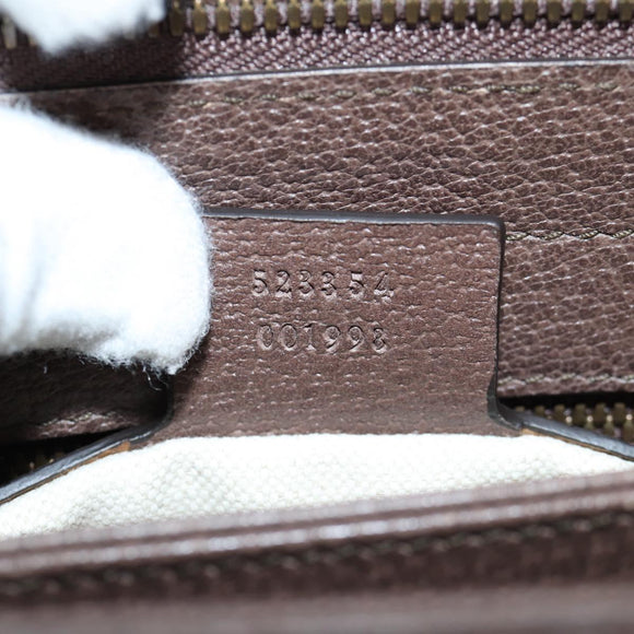 GUCCI GG Supreme Web Sherry Line Shoulder Bag PVC Beige Gold 523354 Auth am8347A