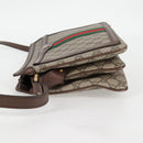 GUCCI GG Supreme Web Sherry Line Shoulder Bag PVC Beige Gold 523354 Auth am8347A-3