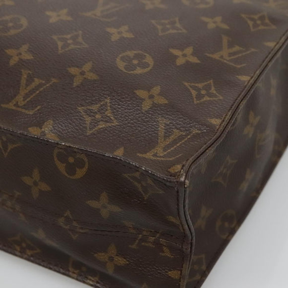 LOUIS VUITTON Monogram Sac Plat Hand Bag M51140 LV Auth am8350