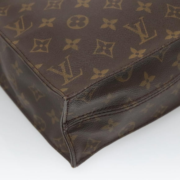 LOUIS VUITTON Monogram Sac Plat Hand Bag M51140 LV Auth am8350