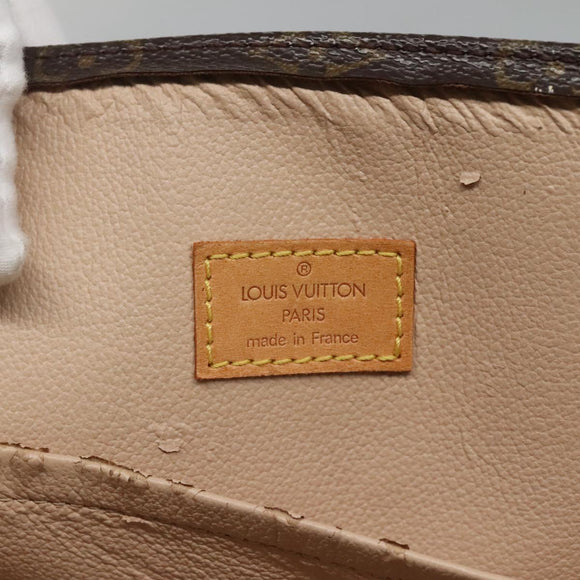 LOUIS VUITTON Monogram Sac Plat Hand Bag M51140 LV Auth am8350