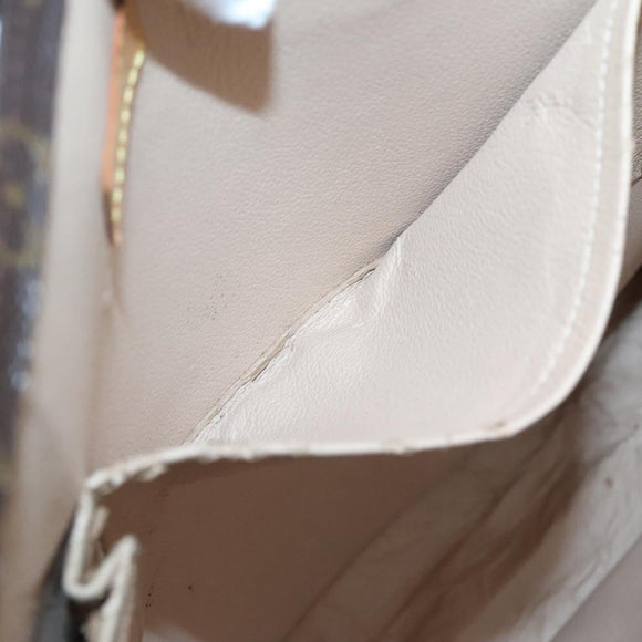 LOUIS VUITTON Monogram Sac Plat Handtasche M51140 LV Auth am8350