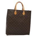 LOUIS VUITTON Monogram Sac Plat Hand Bag M51140 LV Auth am8350-1