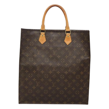 LOUIS VUITTON Monogram Sac Plat Hand Bag M51140 LV Auth am8350 - 0