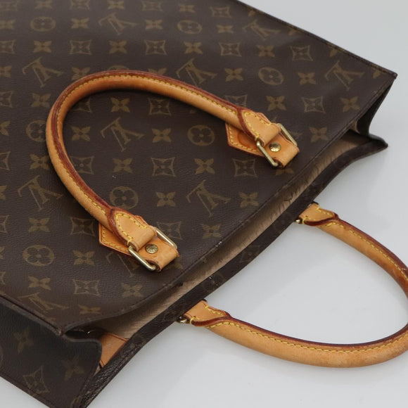 LOUIS VUITTON Monogram Sac Plat Handtasche M51140 LV Auth am8350