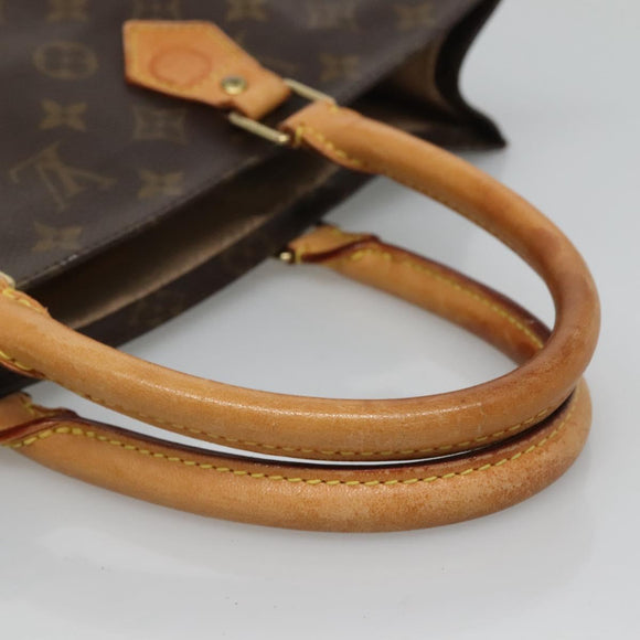 LOUIS VUITTON Monogram Sac Plat Hand Bag M51140 LV Auth am8350