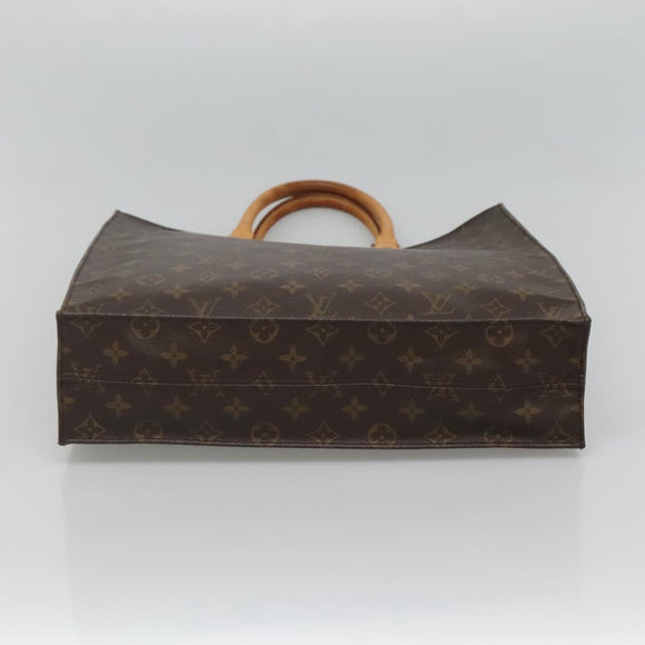 LOUIS VUITTON Monogram Sac Plat Hand Bag M51140 LV Auth am8350