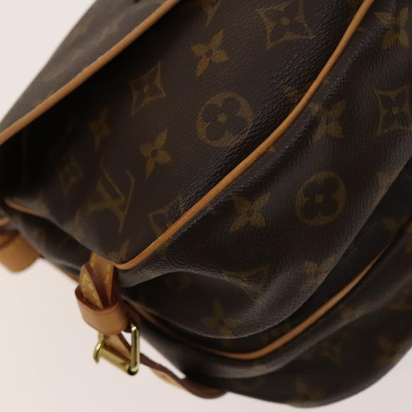 LOUIS VUITTON Monogram Saumur 30 Shoulder Bag M42256 LV Auth am8351