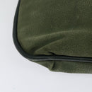 GUCCI Shoulder Bag Leather Green Gold Auth am8352-15