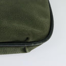 GUCCI Shoulder Bag Leather Green Gold Auth am8352-16