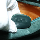 GUCCI Shoulder Bag Leather Green Gold Auth am8352-12