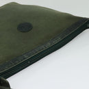 GUCCI Shoulder Bag Leather Green Gold Auth am8352-6