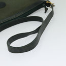 GUCCI Shoulder Bag Leather Green Gold Auth am8352-7
