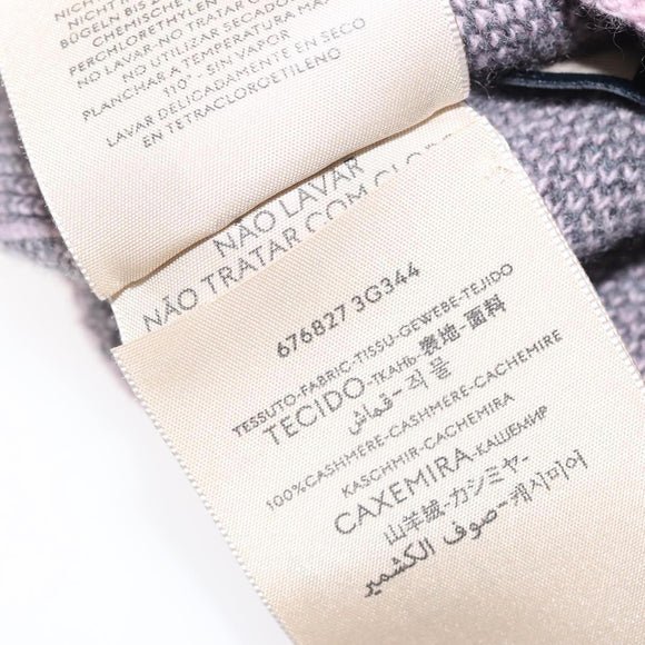 GUCCI GG Canvas Knitted Fabrics Cap Cashmere M Pink 676827 Auth am8353