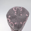 GUCCI GG Canvas Knitted Fabrics Cap Cashmere M Pink 676827 Auth am8353-5