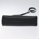 BURBERRY Shoulder Bag Leather Black Silver Auth am8354-5