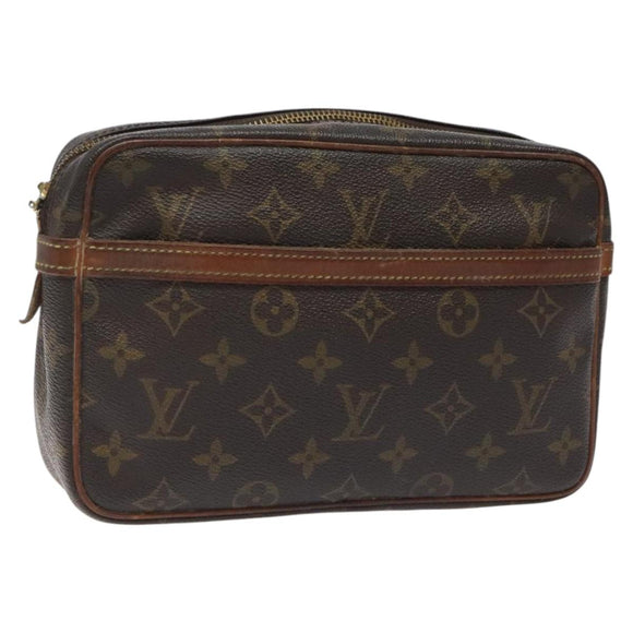 LOUIS VUITTON Monogram Compiegne 23 Clutch Bag M51847 LV Auth am8359