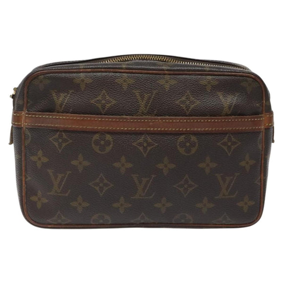 LOUIS VUITTON Monogram Compiegne 23 Clutch Bag M51847 LV Auth am8359