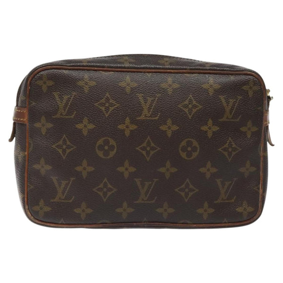 LOUIS VUITTON Monogram Compiegne 23 Clutch Bag M51847 LV Auth am8359