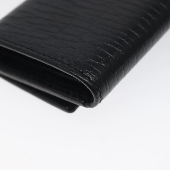 GUCCI Key Case Leather Black 115225 Auth am8361