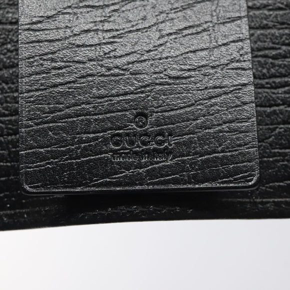 GUCCI Key Case Leather Black 115225 Auth am8361