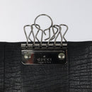 GUCCI Key Case Leather Black 115225 Auth am8361-9