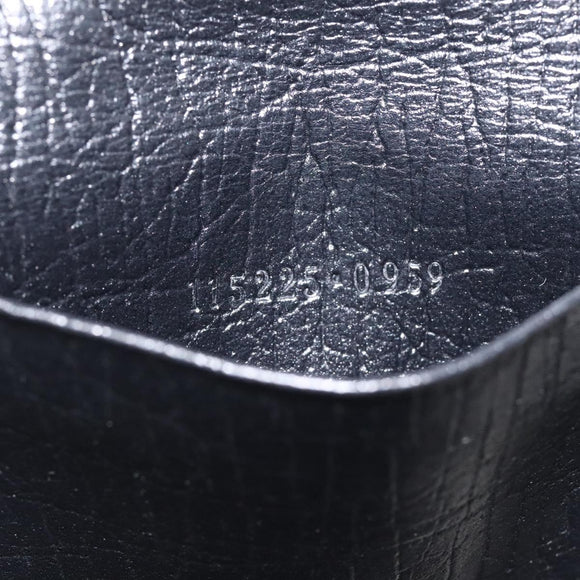 GUCCI Key Case Leather Black 115225 Auth am8361