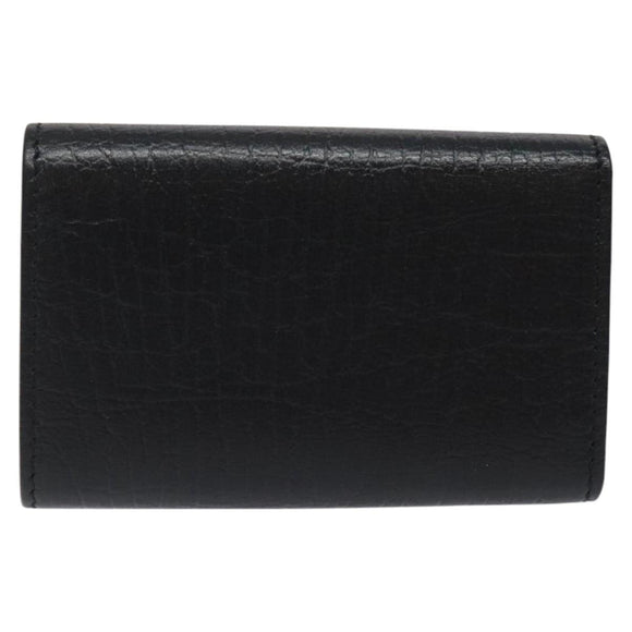 GUCCI Key Case Leather Black 115225 Auth am8361