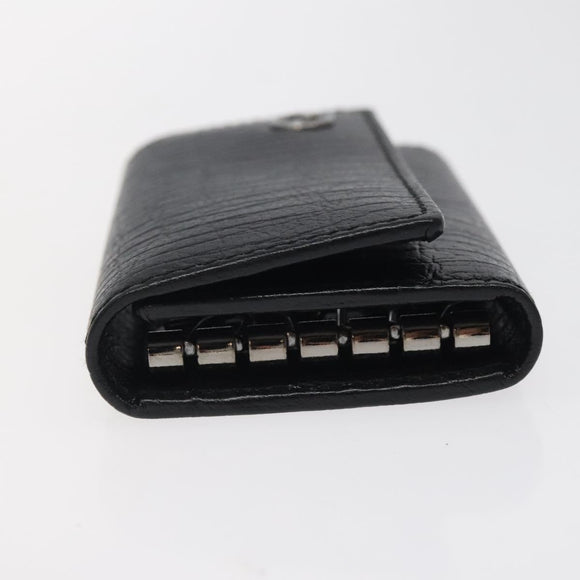 GUCCI Key Case Leather Black 115225 Auth am8361