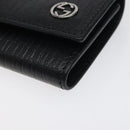 GUCCI Key Case Leather Black 115225 Auth am8361-7