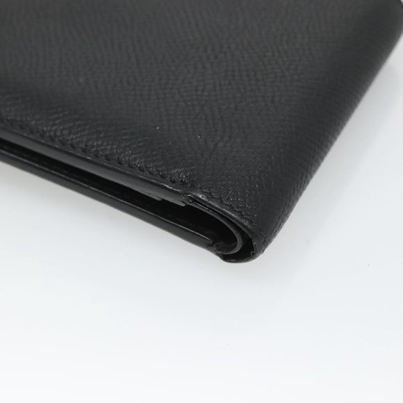 Dunhill Wallet Leather Black Auth am8366