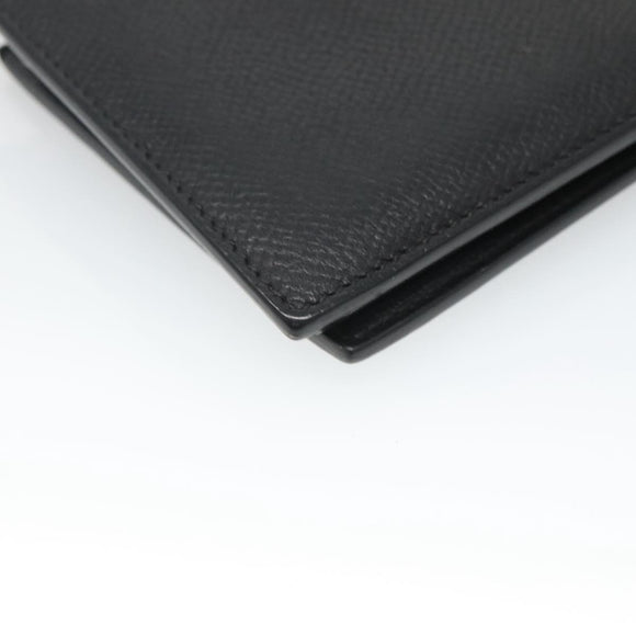 Dunhill Wallet Leather Black Auth am8366