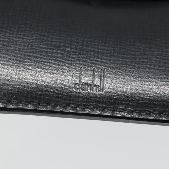 Dunhill Wallet Leather Black Auth am8366