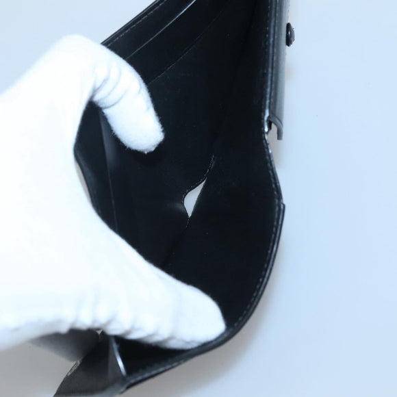 Dunhill Wallet Leather Black Auth am8366